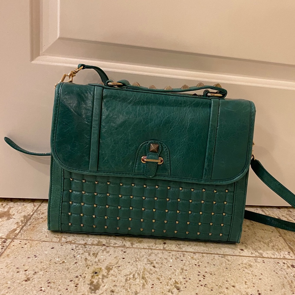 Green Rebecca Minkoff messenger bag